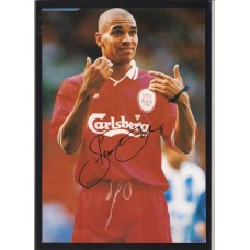 Signed picture of Stan Collymore the Liverpool footballer. SORRY SOLD!
